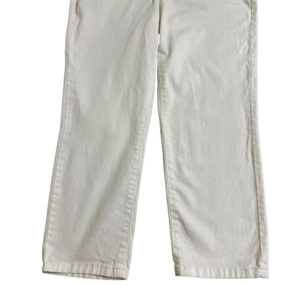 Charter Club Jean Shop Bristol Capri White Mid Rise Jeans Women's Size 8 - Picture 3 of 9